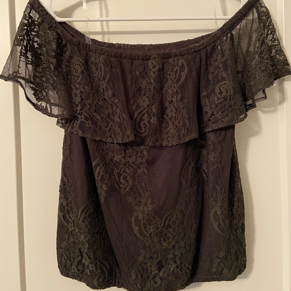 Women’s S Off Shoulder Lace Blouse